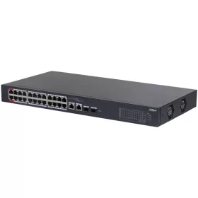   Dahua CS4226-24ET-375 24x10/100 Mbps PoE + 2x1 Gbps RJ-45/SFP Combo Uplink/375W/Cloud Managed PoE Switch