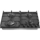 Gorenje GW641BFB fekete, beépíthető, gáz, főzőzóna: 3 +1 wok égőfej, beépíthető méret: 56cm, főzőlap