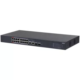   Dahua CS4218-16ET-135 16x10/100 Mbps PoE + 2x1 Gbps RJ-45/SFP Combo Uplink/135W/Cloud Managed PoE Switch