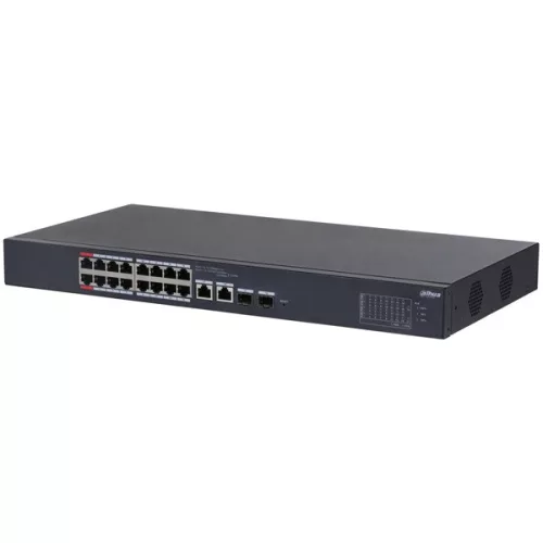 Dahua CS4218-16ET-135 16x10/100 Mbps PoE + 2x1 Gbps RJ-45/SFP Combo Uplink/135W/Cloud Managed PoE Switch