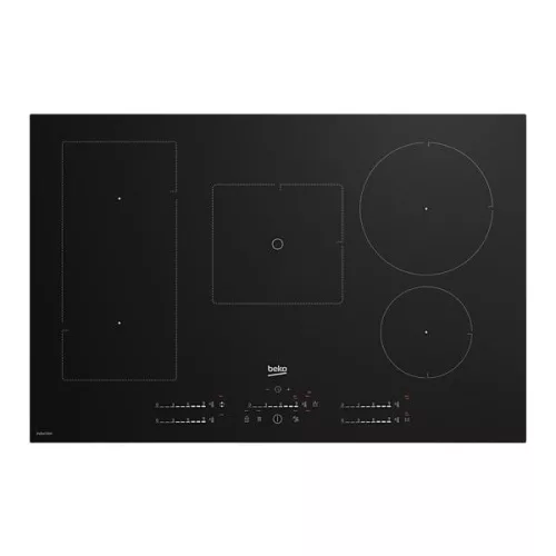 Beko HII85770UFT fekete, beépíthető, indukciós, főzőzóna: 5, beépíthető méret: 75cm, főzőlap