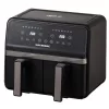 Hausberg HB-2373NG 2200-2400W dupla kosaras fekete 8,4 L forrólevegős sütő (air fryer/airfryer)