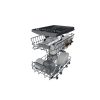 Whirlpool WH6PC11BS7A0 inox, programok száma: 9, keskeny beépíthető, 11 terítékes mosogatógép 