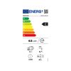 Whirlpool WH6PC11BS7A0 inox, programok száma: 9, keskeny beépíthető, 11 terítékes mosogatógép 