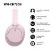 Sony WHCH720NP Bluetooth zajszűrős rózsaszín fejhallgató