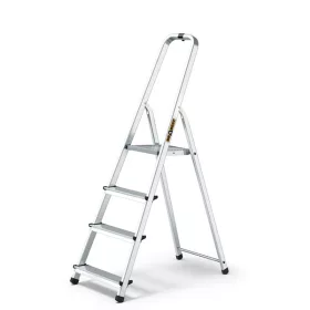   IRIS TOOLS HL-400-4S 4 (3+1) lépcsős alumínium létra, összecsukható, 125 kg teherbírás