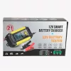 IRIS TOOLS ITBC-2000 Akkumulátor töltő és teszter, 12V 6A, digitális kijelzővel, AGM, GEL, Lead Acid battery