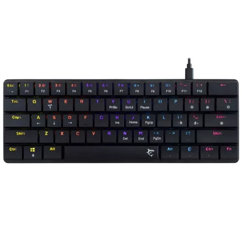 White Shark GK-006131-B/BR-US Nagamaki US fekete (brown switch) gamer billentyűzet