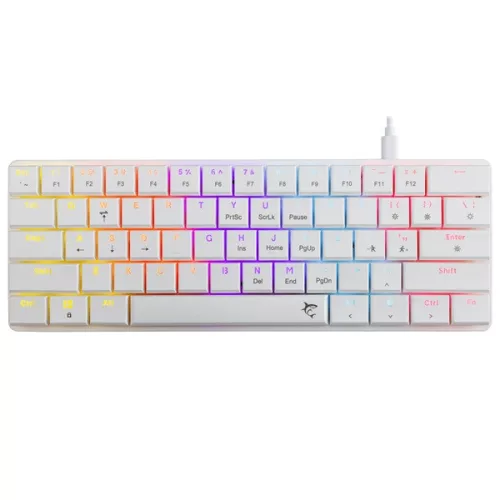 White Shark GK-006211-W/R-US Nagamaki US fehér (red switch) gamer billentyűzet