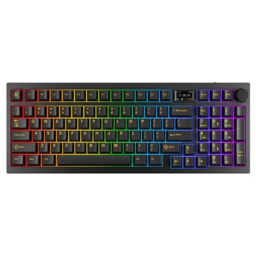 AVAX GM03 PRO 98% HUN Gasket RGB tri-mode mechanikus (Gateron sárga switch) billentyűzet
