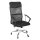 IRISOffice AURORA BLACK fekete, szövet-hálós, magas háttámlás irodai forgószék