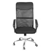 IRISOffice AURORA BLACK fekete, szövet-hálós, magas háttámlás irodai forgószék