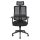 IRISOffice Felix fekete, ergonómikus, szövet-hálós irodai forgószék fejtámasszal