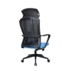 IRISOffice Astra kék/fekete ergonómikus, szövet-hálós irodai forgószék fej és háttámasszal
