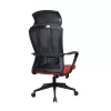 IRISOffice Astra narancs/fekete ergonómikus, szövet-hálós irodai forgószék fej és háttámasszal