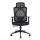 IRISOffice Eclipse fekete ergonómikus, szövet-hálós irodai forgószék fej és háttámasszal