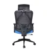 IRISOffice Eclipse kék/fekete ergonómikus, szövet-hálós irodai forgószék fej és háttámasszal