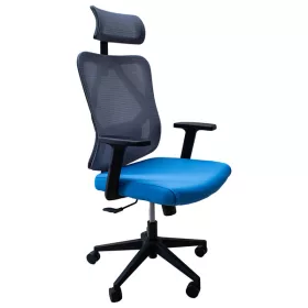   IRISOffice Eclipse kék/szürke ergonómikus, szövet-hálós irodai forgószék fej és háttámasszal