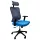 IRISOffice Eclipse kék/szürke ergonómikus, szövet-hálós irodai forgószék fej és háttámasszal