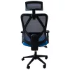 IRISOffice Eclipse kék/szürke ergonómikus, szövet-hálós irodai forgószék fej és háttámasszal
