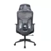 IRISOffice Mirage fekete ergonómikus, szövet-hálós irodai forgószék fej és háttámasszal