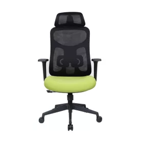   IRISOffice Mirage zöld/fekete ergonómikus,  szövet-hálós irodai forgószék fej és háttámasszal