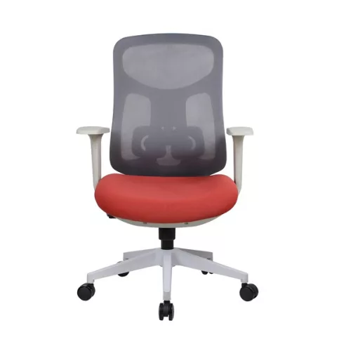 IRISOffice Avalon narancs/szürke ergonómikus, szövet-hálós irodai forgószék háttámasszal
