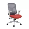 IRISOffice Avalon narancs/szürke ergonómikus, szövet-hálós irodai forgószék háttámasszal