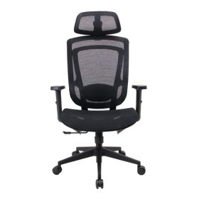   IRISOffice Nimbus fekete ergonómikus, szövet-hálós irodai forgószék fej és háttámasszal