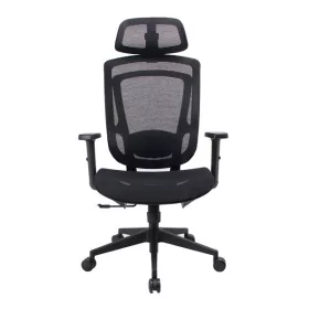   IRISOffice Nimbus fekete ergonómikus, szövet-hálós irodai forgószék fej és háttámasszal