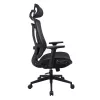 IRISOffice Nimbus fekete ergonómikus, szövet-hálós irodai forgószék fej és háttámasszal