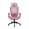 IRISOffice Nimbus piros ergonómikus, szövet-hálós irodai forgószék fej és háttámasszal