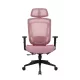 IRISOffice Nimbus piros ergonómikus, szövet-hálós irodai forgószék fej és háttámasszal