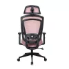 IRISOffice Nimbus piros ergonómikus, szövet-hálós irodai forgószék fej és háttámasszal