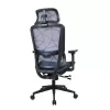 IRISOffice Helix kék ergonómikus, szövet-hálós irodai forgószék fej és háttámasszal