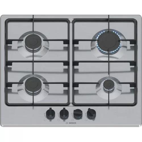 Bosch PGP6B5K60 inox, beépíthető, gáz, főzőzóna:4, beépíthető méret: 58,2cm, főzőlap