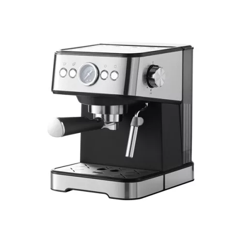TOO CM-1350-B Eszpresszó kávéfőző tejhabosítóval, nyomásmérővel, 20 bar, 1350W, fekete-rozsdamentes