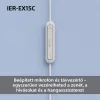 Sony IEREX15CB.CE7 USB Type-C vezetékes mikrofonos fekete fülhallgató