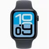 Apple Watch SE3 GPS-es (44mm) éjfekete alumínium tok, éjfekete S/M sportszíjas okosóra