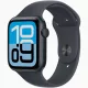 Apple Watch SE3 GPS-es (44mm) éjfekete alumínium tok, éjfekete M/L sportszíjas okosóra