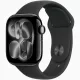Apple Watch S11 GPS-es (42mm) kozmoszfekete alumínium tok, fekete S/M sportszíjas okosóra
