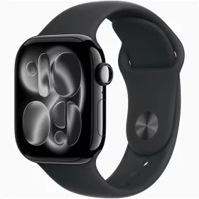   Apple Watch S11 GPS-es (42mm) kozmoszfekete alumínium tok, fekete M/L sportszíjas okosóra