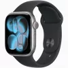 Apple Watch S11 GPS-es (42mm) asztroszürke alumínium tok, fekete M/L sportszíjas okosóra
