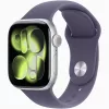 Apple Watch S11 GPS-es (42mm) ezüst alumínium tok, ködös lila M/L sportszíjas okosóra