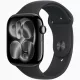 Apple Watch S11 GPS-es (46mm) kozmoszfekete alumínium tok, fekete M/L sportszíjas okosóra