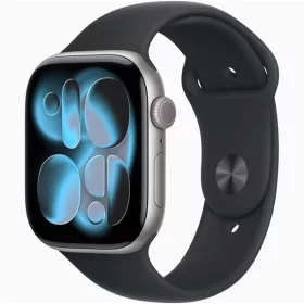   Apple Watch S11 GPS-es (46mm) asztroszürke alumínium tok, fekete S/M sportszíjas okosóra
