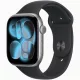 Apple Watch S11 GPS-es (46mm) asztroszürke alumínium tok, fekete S/M sportszíjas okosóra