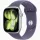 Apple Watch S11 GPS-es (46mm) ezüst alumínium tok, ködös lila M/L sportszíjas okosóra