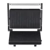 Hausberg HB-539IN 1300W fekete kontakt grill szendvicssütő, állítható termosztát, rozsdamentes ház