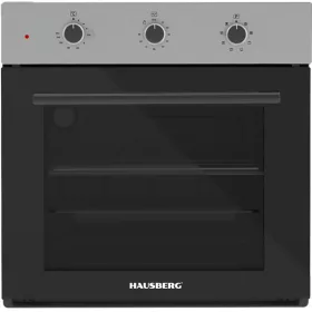   Hausberg HB-8044IN inox-fekete, beépíthető, sütőtér:58L, grill, hőlégkeveréses, sütő